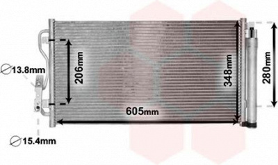 VAN WEZEL 06005434 -  Конденсатор, кондиционер